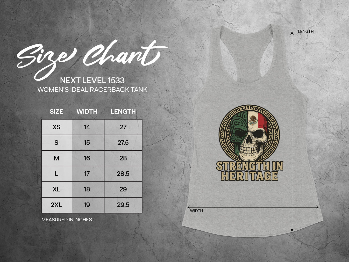 Strength In Heritage Next Level 1533 Women's Tank