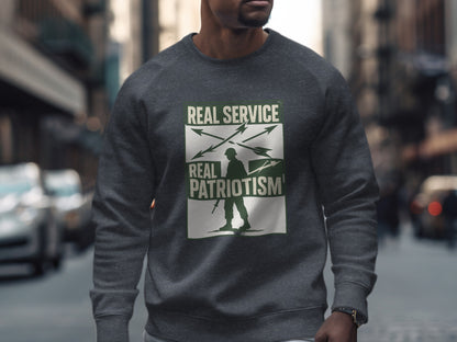 Real Service Real Patriotism Graphic Sweatshirt product