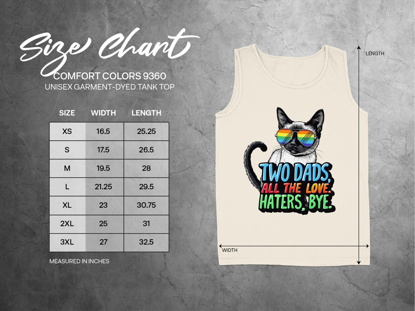 Two Dads All The Love Haters Bye Tank Top product