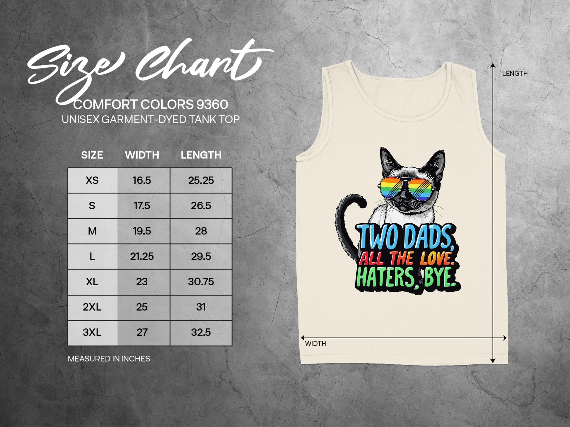 Two Dads All The Love Haters Bye Tank Top product