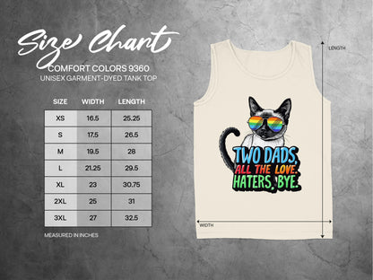 Two Dads All The Love Haters Bye Tank Top product