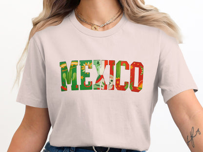 Mexico Letter Design Graphic Tee Shirt product type