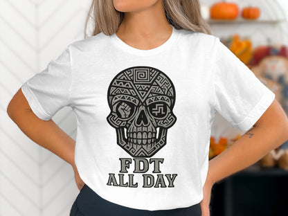 FDT All Day Skull Graphic Tee for Trendy Wear
