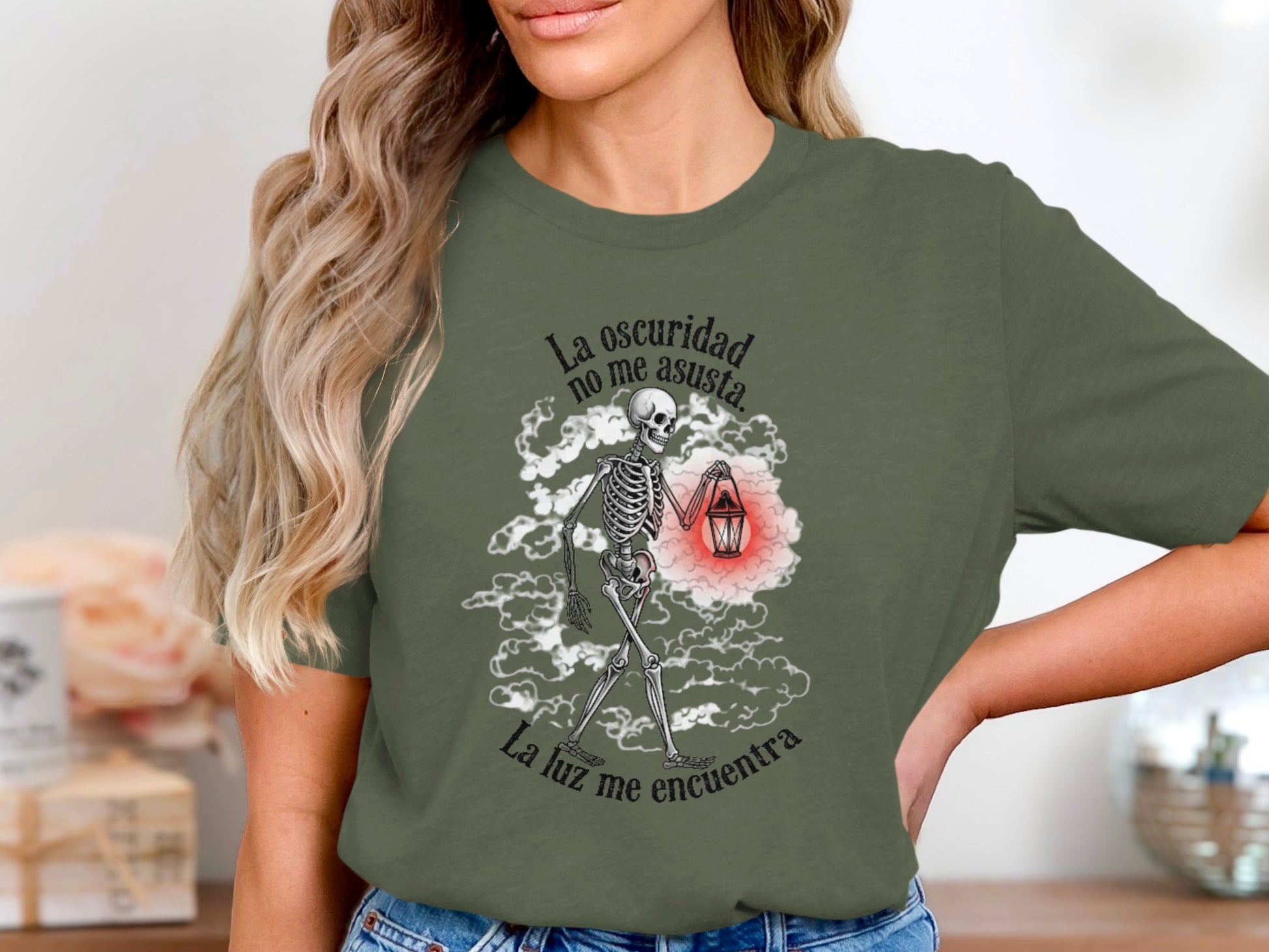 La Oscuridad Skeleton Graphic Tee Shirt product