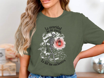La Oscuridad Skeleton Graphic Tee Shirt product