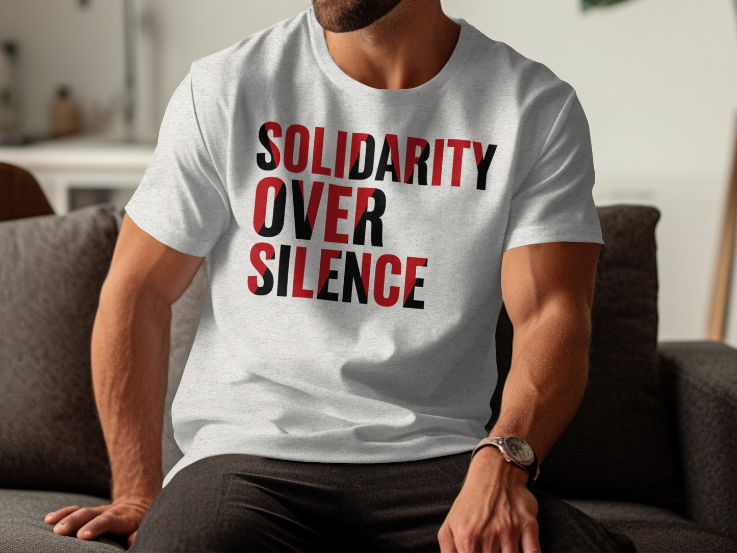 Solidarity Over Silence graphic tee product