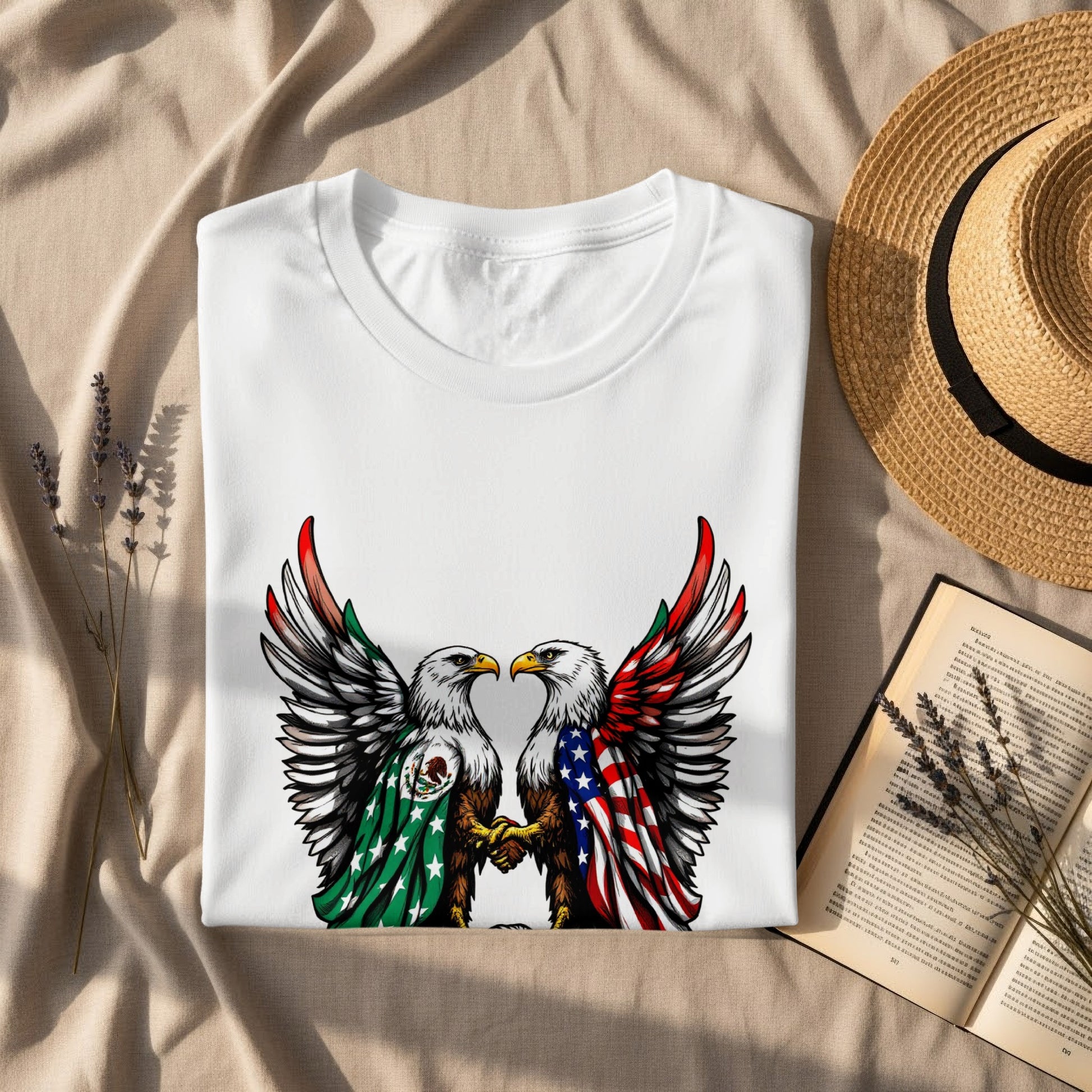 Two Eagles Patriotic Graphic Design T-Shirt product