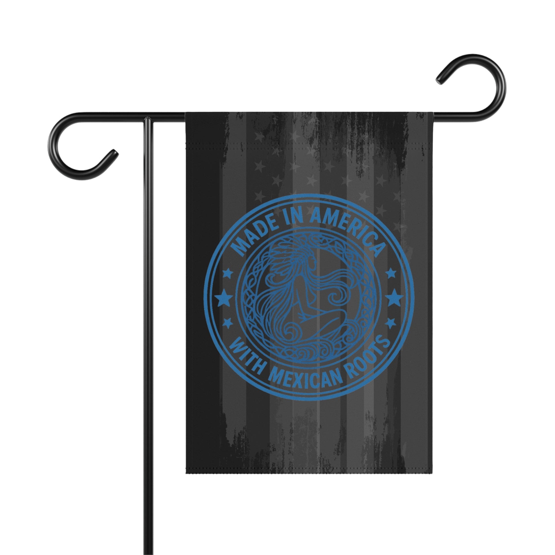 Made in America With Mexican Roots Garden Flag