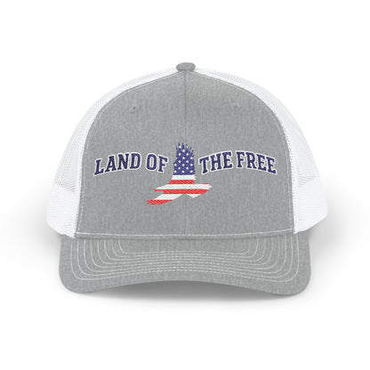 4th of JULY Patriotic Snapback Trucker Cap, Land of the Free Hat, Embroidered Cap for Independence Day, Casual Wear, Outdoor Activities