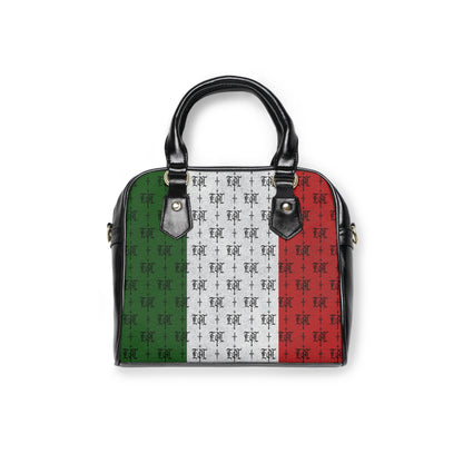 FDT MEXICAN Purse no symbol Woke Anti Trump Liberal Purse |Monogram Grey Shoulder Handbag — Elegant Patterned Satchel Purse