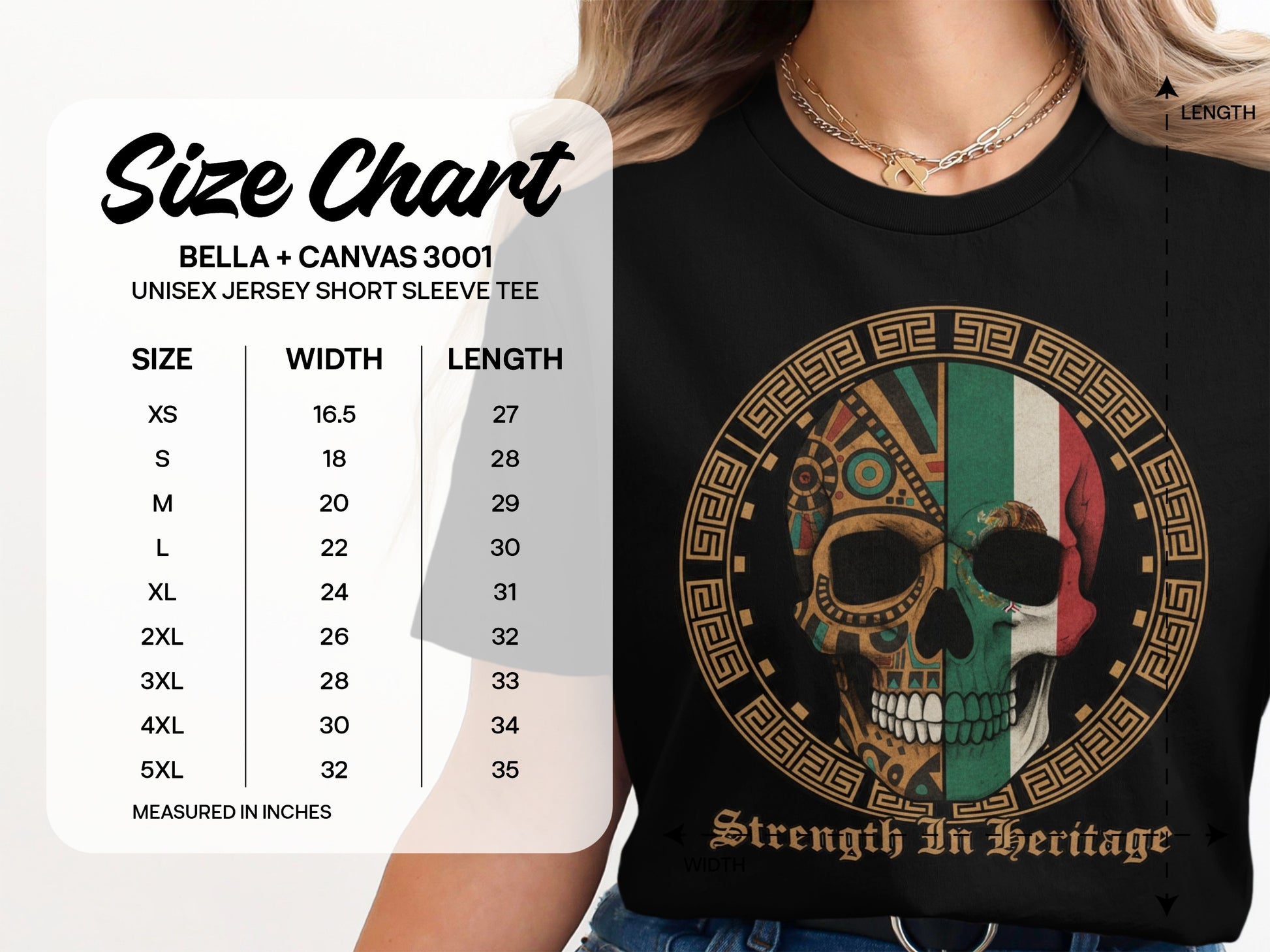 Strength In Heritage Skull Design Unisex T-Shirt