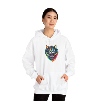 Pride hoodie Colorful Cat Design Unisex Hoodie – Cozy & Vibrant Sweatshirt for Animal Lovers