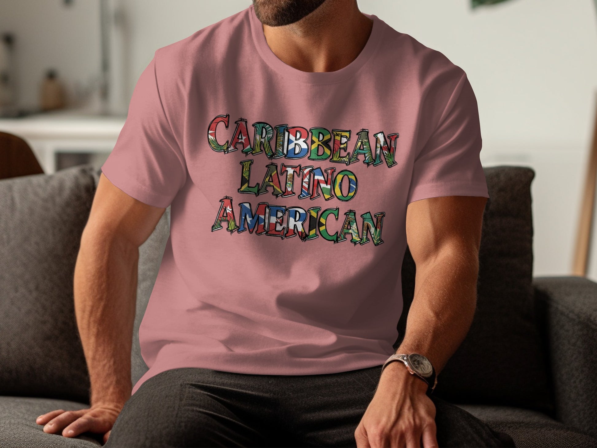 Caribbean Latino American Graphic T-shirt Product