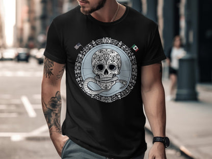 Aztec Skull Design T-shirt Streetwear Clothing product type