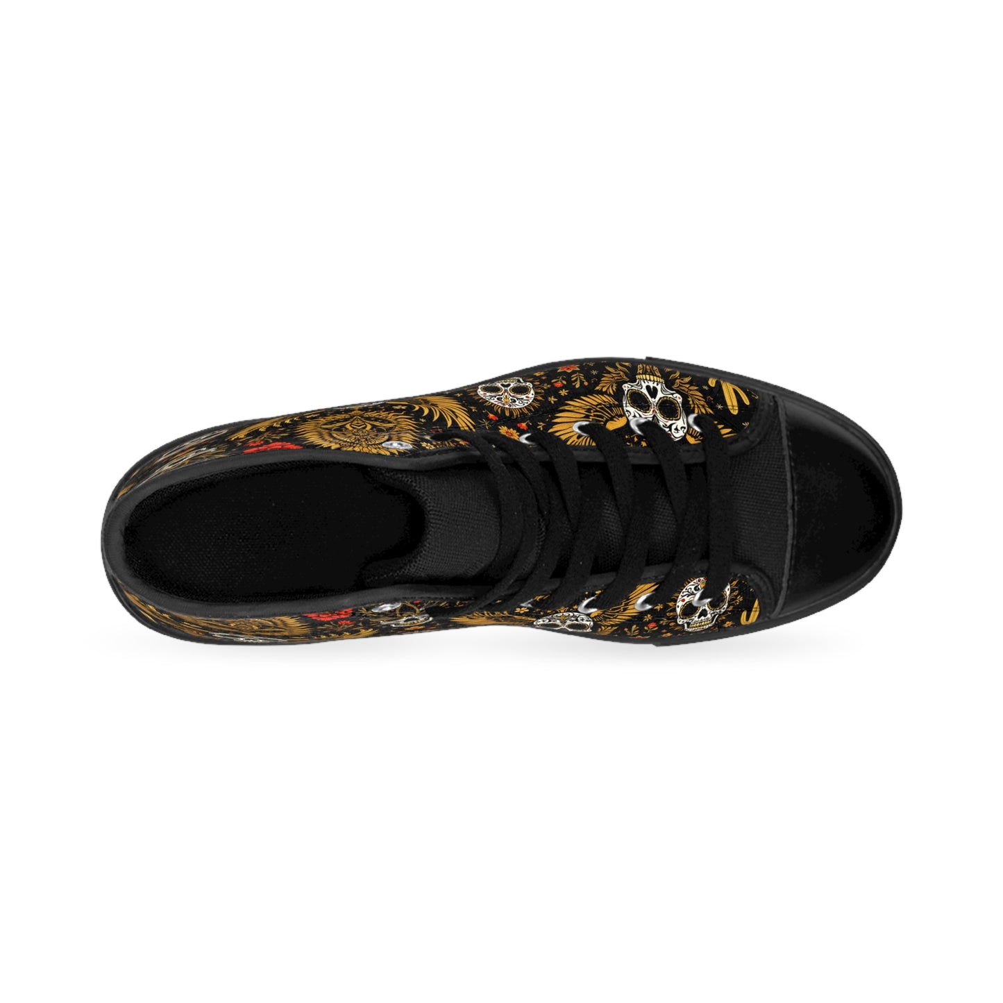 Boho Chic Classic Sneakers with Skull Design, Trendy Footwear, Unique Gifts for Her, Festival Style, Casual Shoes, Gothic Sneakers