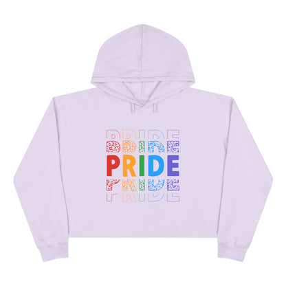 Pride Rainbow Crop Hoodie | LGBTQ+ Fashion, Cute Streetwear, Summer Style, Gift for Pride Month, Casual Outfit