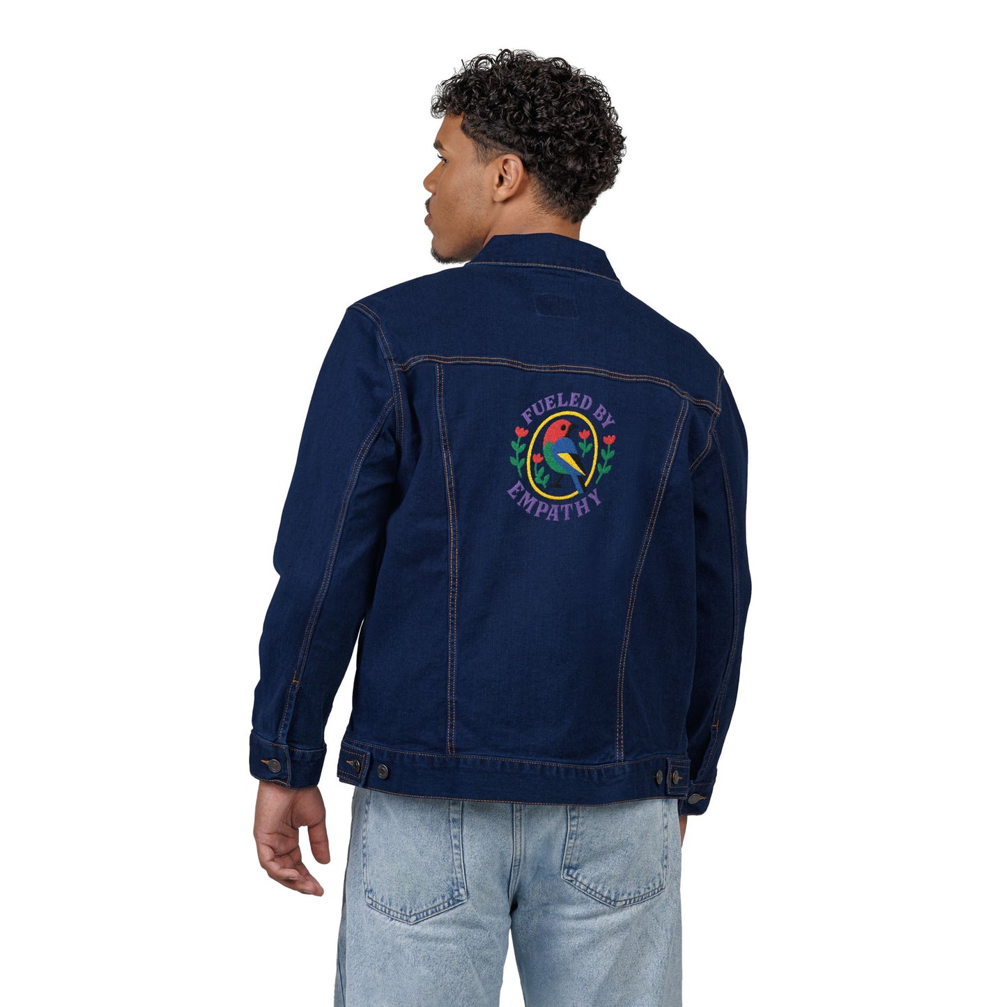 Embroidered Unisex Denim Jacket - Express Yourself with Unique Stitching, Casual Streetwear, Summer Festivals, Gifts for Trendsetters, [...]