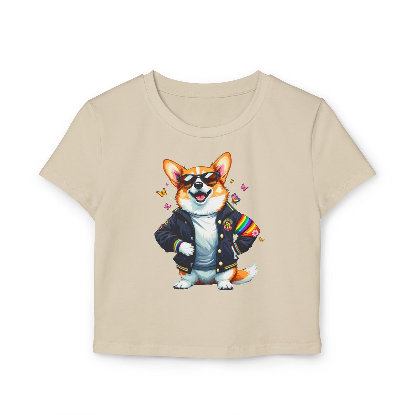 Cool Corgi Baby Tee, Cute Corgi T-Shirt, Dog Lover Apparel, Gift for Pet Owners, Summer Top, Casual Wear