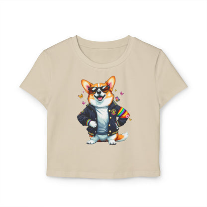 Cool Corgi Baby Tee, Cute Corgi T-Shirt, Dog Lover Apparel, Gift for Pet Owners, Summer Top, Casual Wear