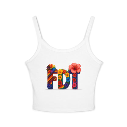 high quality Floral FDT Women's Spaghetti Strap Tank Top – Vibrant Summer Style
