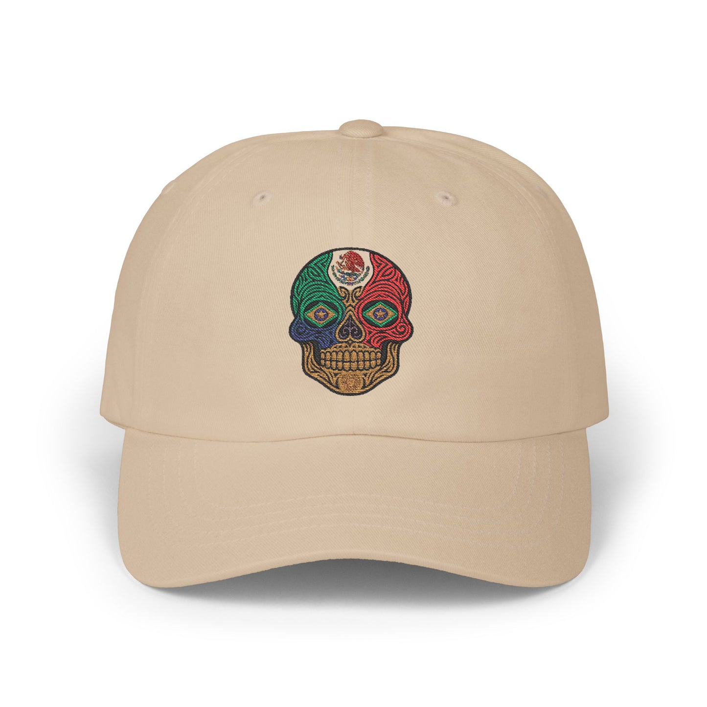 Colorful Skull Dad Cap, Casual Hat, Unique Headwear, Gift for Him, Summer Accessory, Festival Look