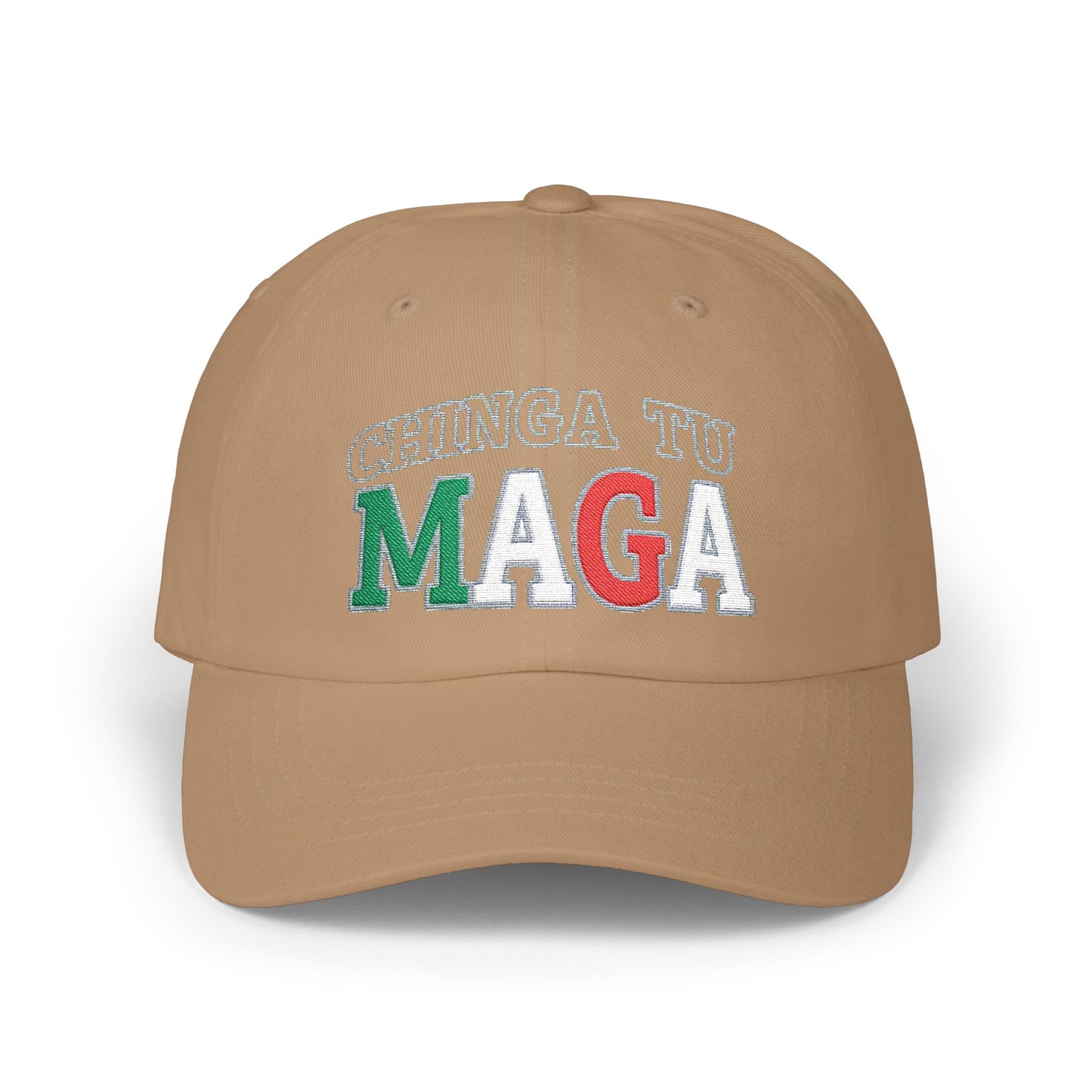 CHINGA Tu Maga Hat Embroidered Classic Dad Cap, Casual Hat for Every Occasion, Trendy Gift for Dads, Summer Accessory, Unisex Cap