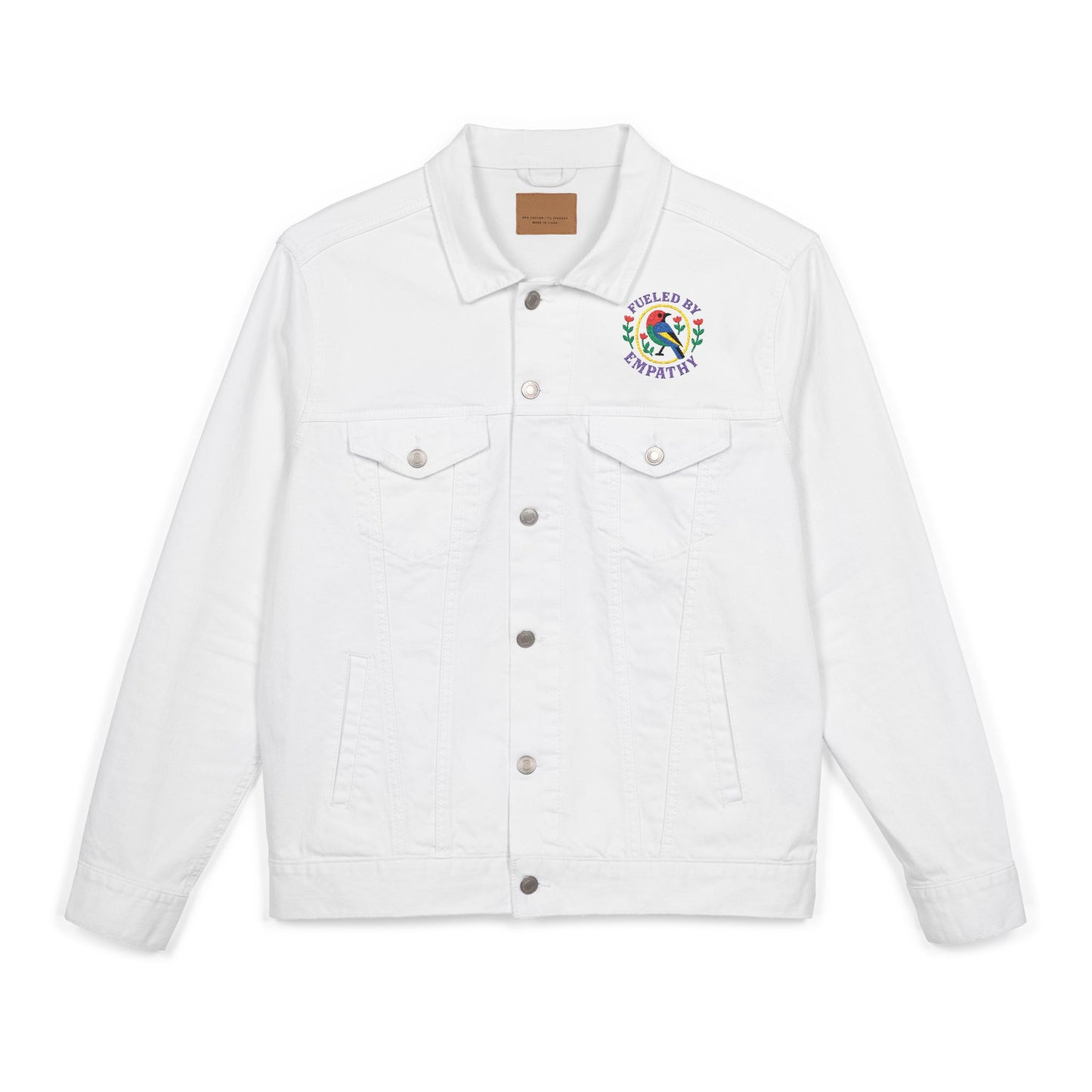 Embroidered Unisex Denim Jacket - Express Yourself with Unique Stitching, Casual Streetwear, Summer Festivals, Gifts for Trendsetters, [...]