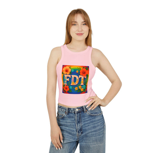 Pride Tank Top Colorful Floral Racer Tank Top - FDT Design