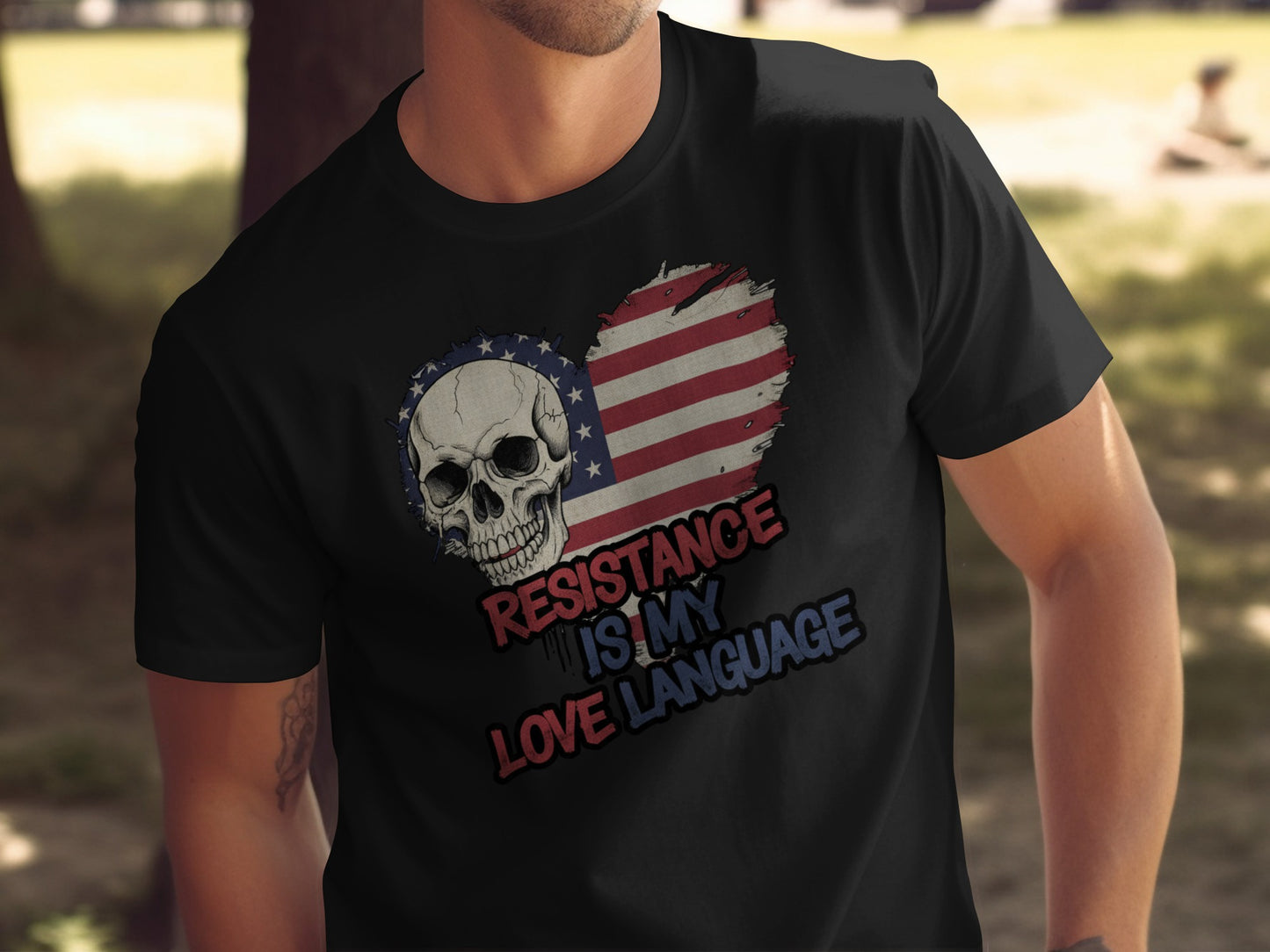 Resistance Is My Love Language Skull T-Shirt