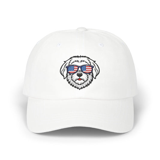 Patriotic Dog Dad Cap - Adjustable Classic Hat for Pet Lovers