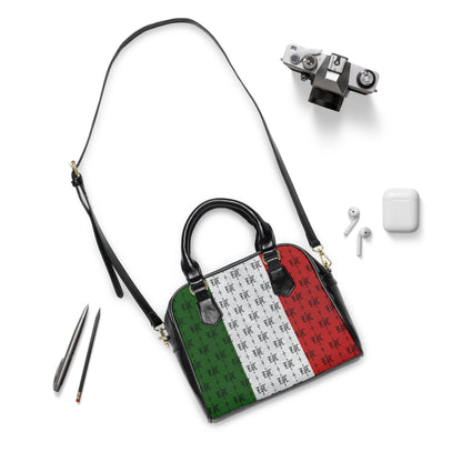 FDT MEXICAN Purse no symbol Woke Anti Trump Liberal Purse |Monogram Grey Shoulder Handbag — Elegant Patterned Satchel Purse