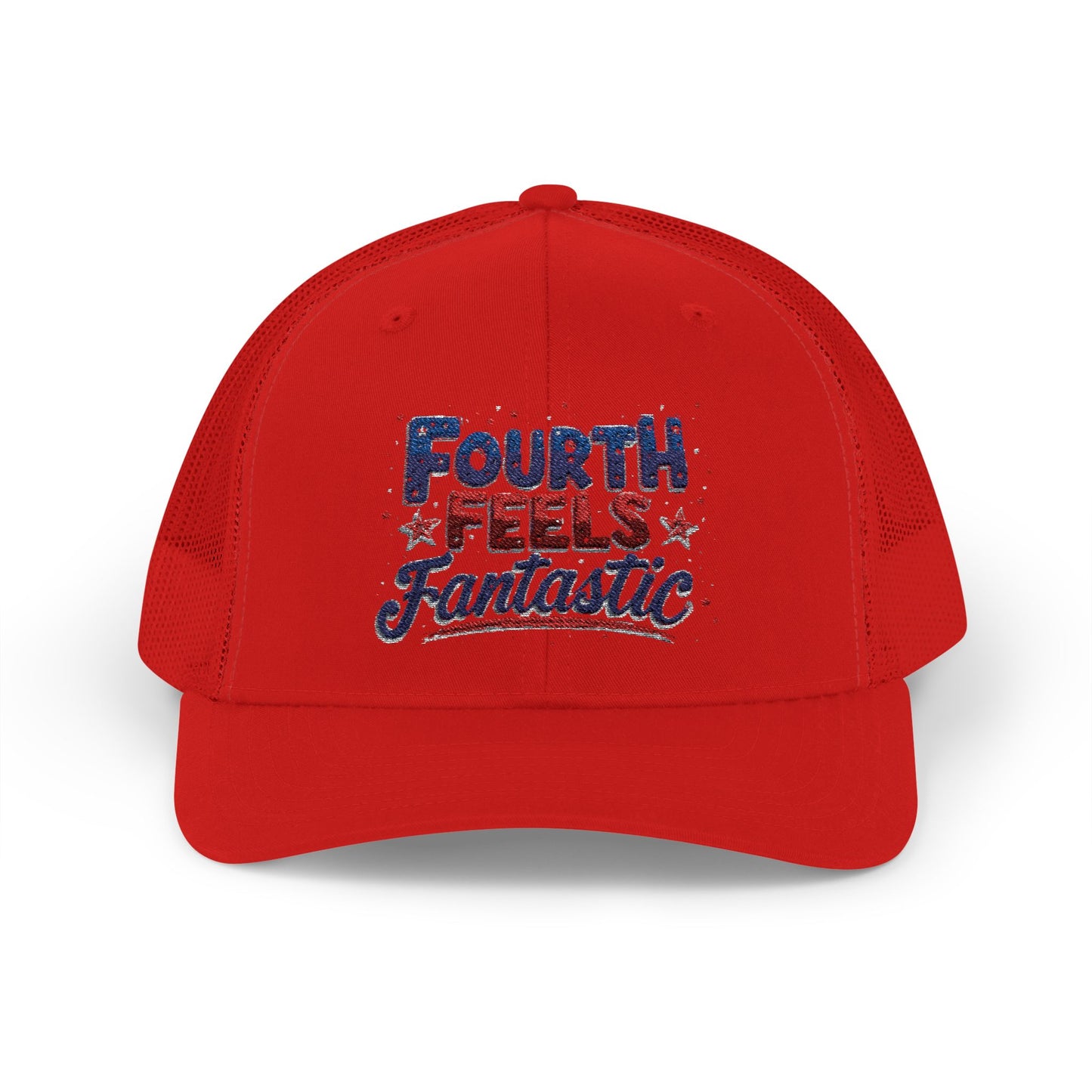 Fourth of July Celebration Snapback Cap - Patriotic Trucker Hat