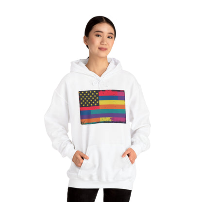 pride hoodie Pride & Patriotism Hoodie | Unisex Heavy Blend™ Sweatshirt