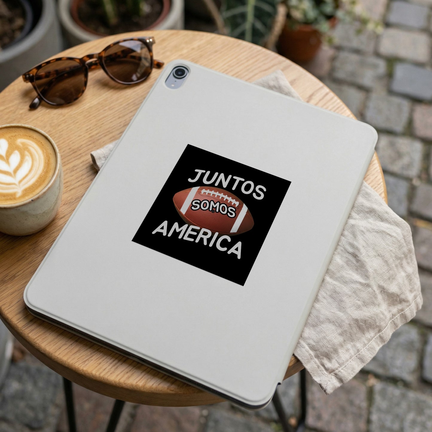 Juntos Somos America Football Themed Tablet Cover