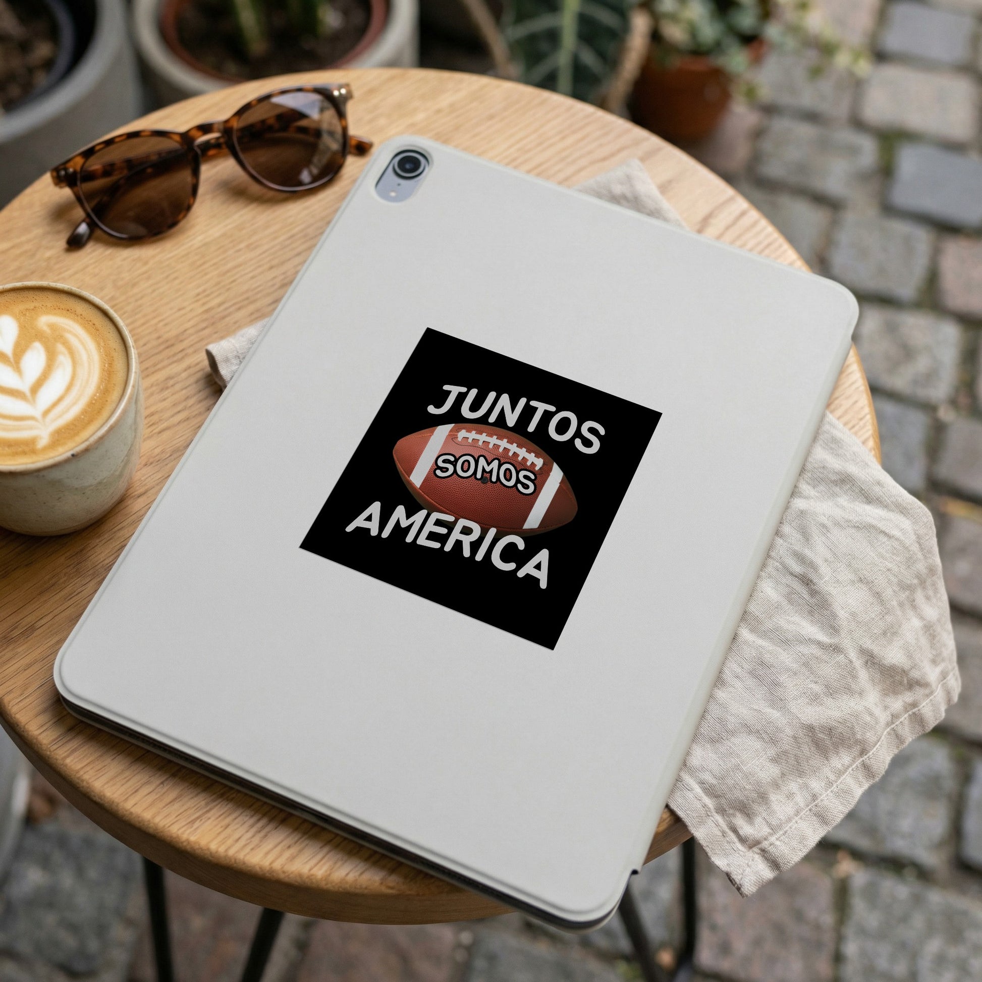 Juntos Somos America Football Themed Tablet Cover