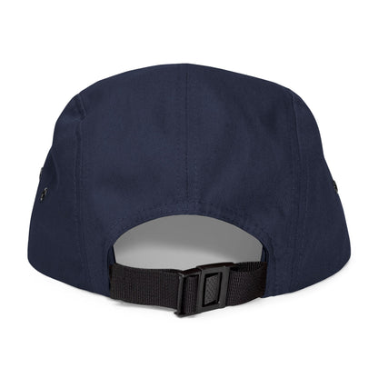 Fuck La Migra Hat Embroidered 5-Panel Cap — Skull with Mexican Flag Accent (Explicit Text)