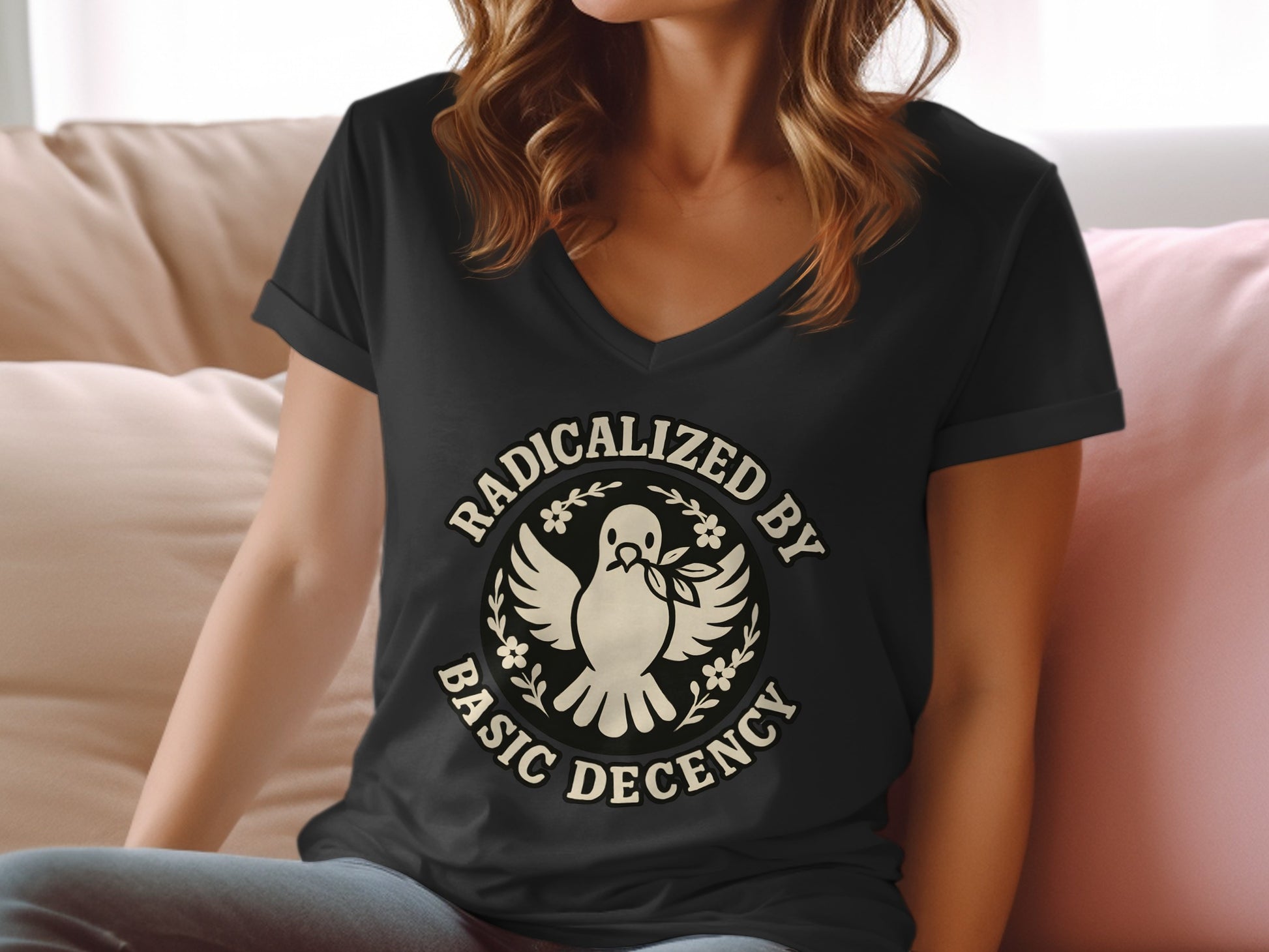 Radicalized By Basic Decency Graphic Unisex T-shirt