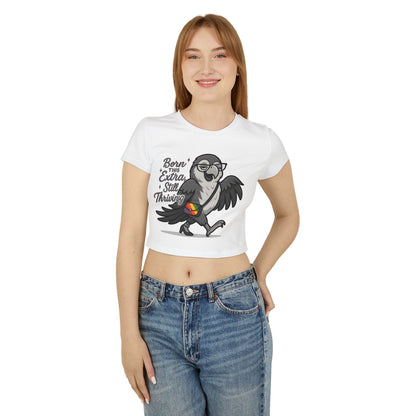Born This Extra Baby Tee - Cute Pride Shirt for Confident Women