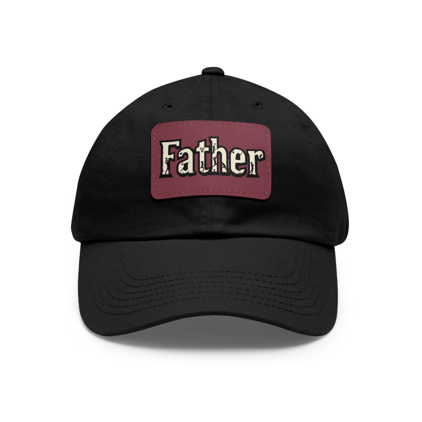 Father Leather Patch Dad Hat - Casual Cap for Dads