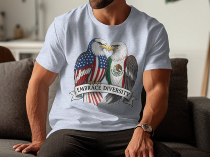Embrace Diversity Patriotic Eagles T-Shirt product