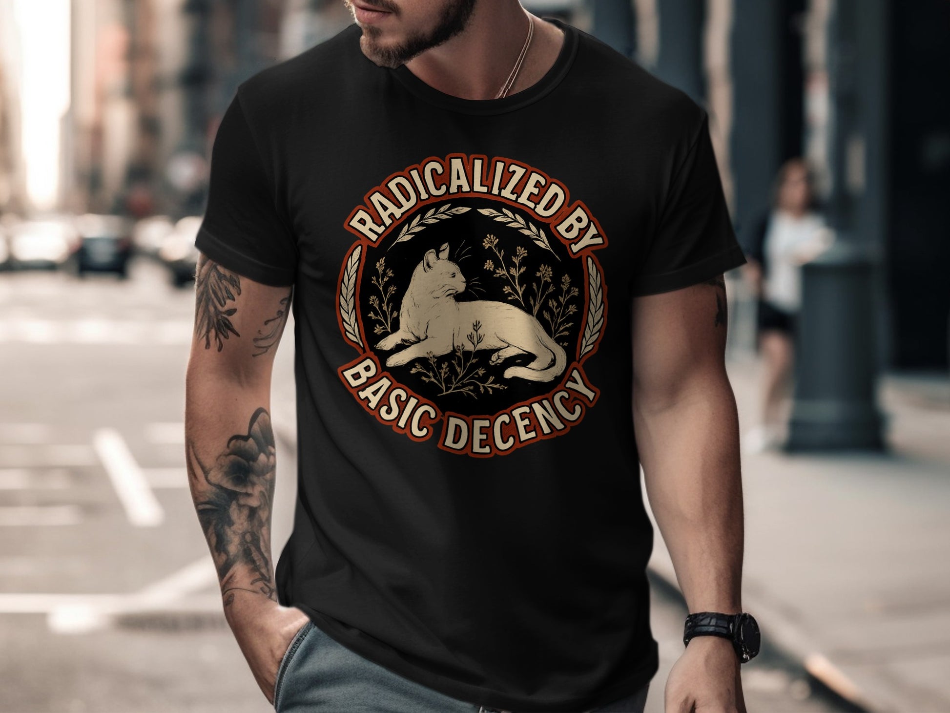 Radicalized By Basic Decency Graphic T-Shirt product