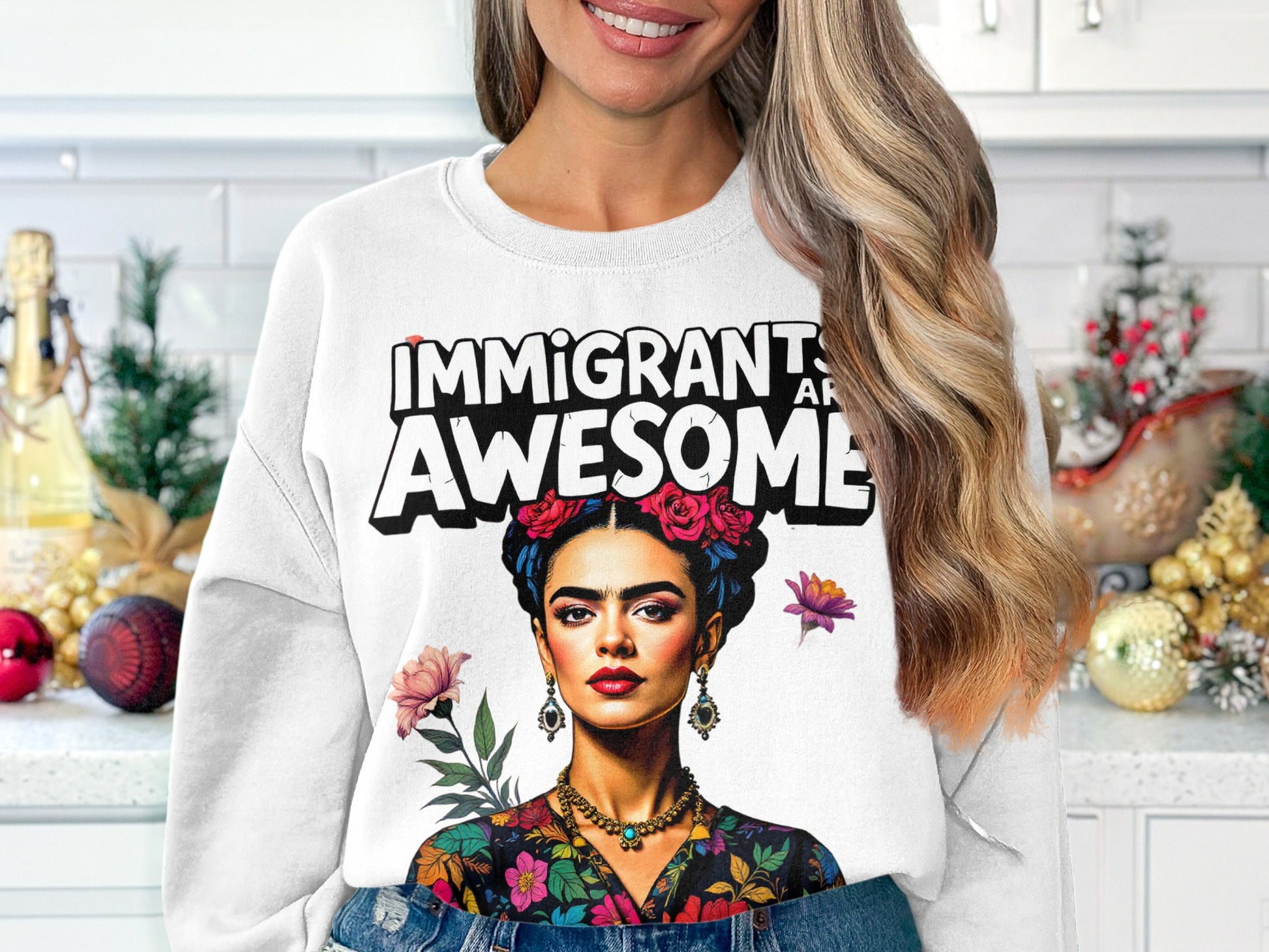 Immigrants Are Awesome Graphic Printed Sweatshirt product