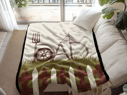 Cozy Personalized Dad Throw Blanket product type