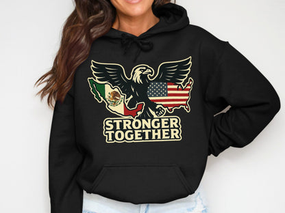 Stronger Together Eagle Flag Printed Hoodie product type