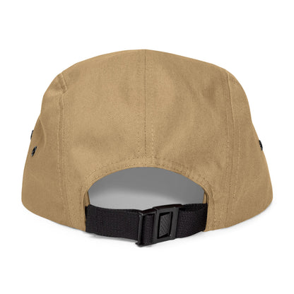 Fuck La Migra Hat Embroidered 5-Panel Cap — Skull with Mexican Flag Accent (Explicit Text)