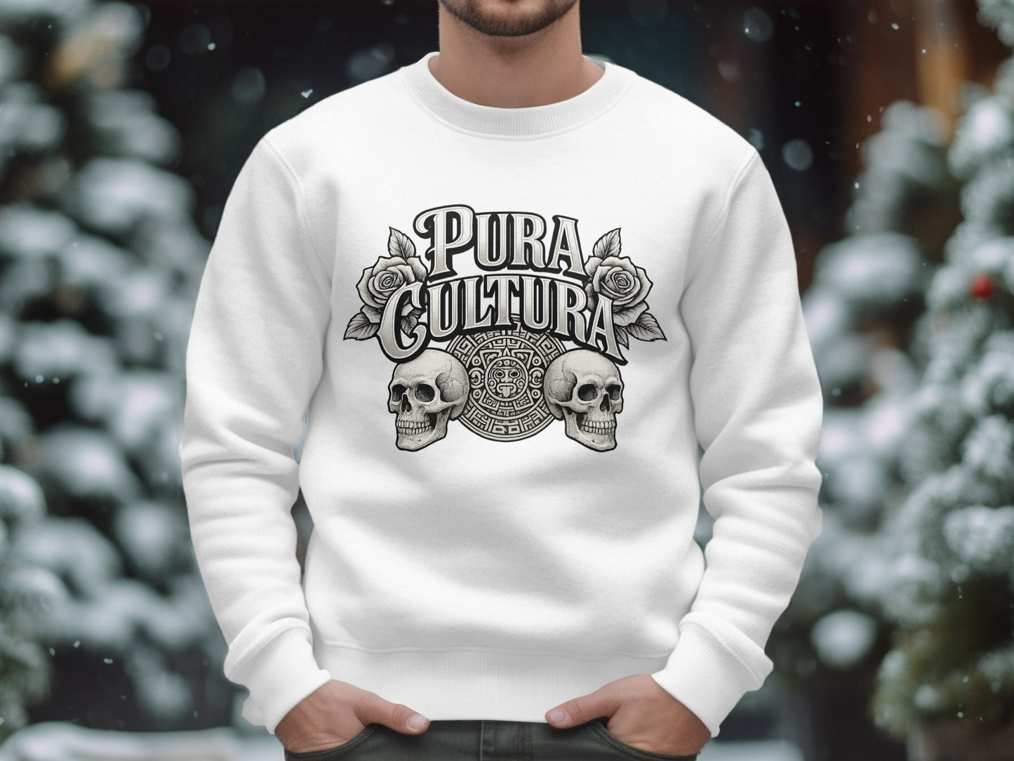 Pura Cultura Skull and Roses Graphic Sweatshirt product type