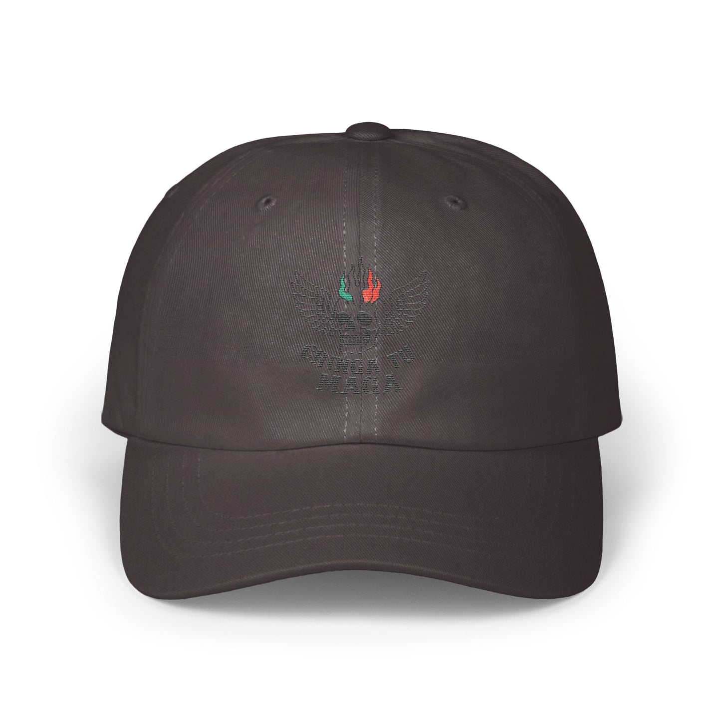 Winged Fire and Text Graphic Baseball Cap product