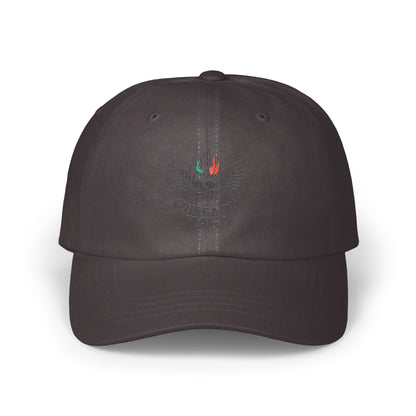 Winged Fire and Text Graphic Baseball Cap product