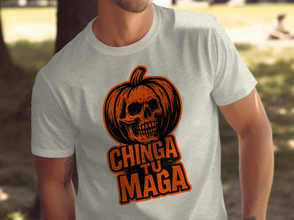 Chinga Tu Maga Skull Halloween Graphic T-Shirt product type