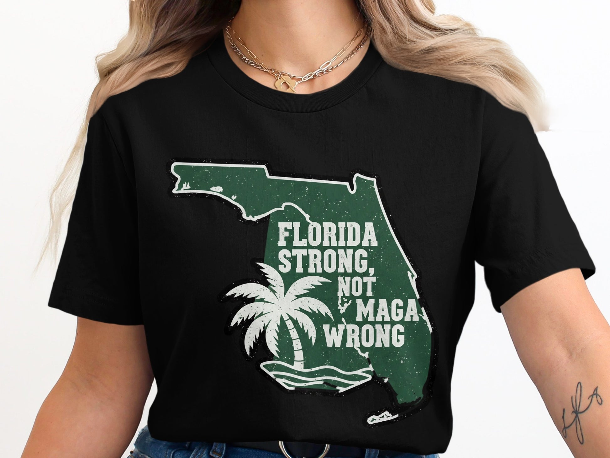 Florida Strong Not MAGA Wrong Graphic Shirt product